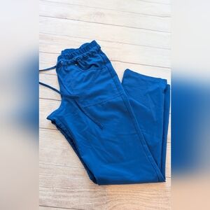 Cherokee Women's blue straight leg scrub pants. Size small